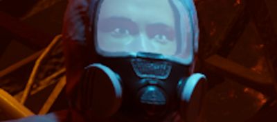 Man in a gas mask